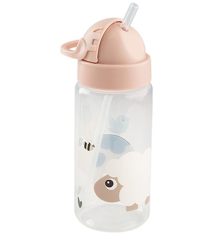 Done by Deer Trinkflasche m. Strohhalme - 350 ml - Tiny Farm - P