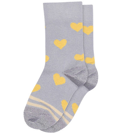 MP Socks - Ada - Lavender Sky w. Hearts
