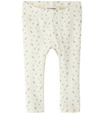 Lil' Atelier Leggings - NmfGago - Coconut Milk/Small Flower