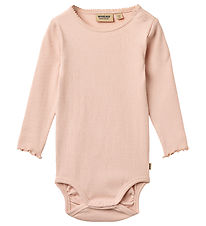 Wheat Bodysuit l/s - Rib - Regitze - Powder