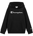 Champion Hoodie - Black Beauty w. Logo