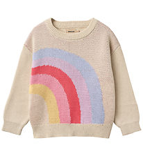 Wheat Blouse - Knitted - Solveig - Rainbow