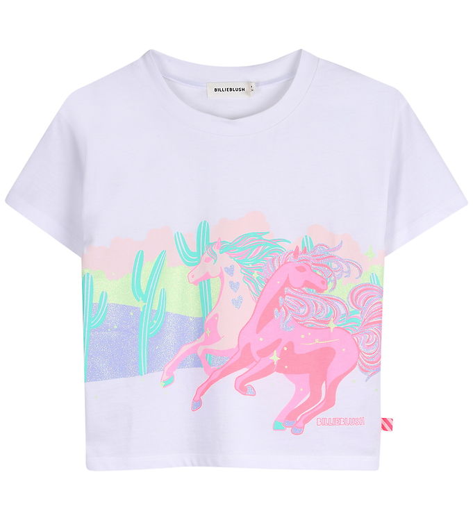 Billieblush T-shirt - Vit m. Enhörningar