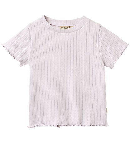 Wheat T-shirt - Rib - Irene - Purple Light