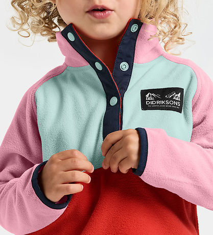 Didriksons Fleece Trui - Monte - Light Heather Roze