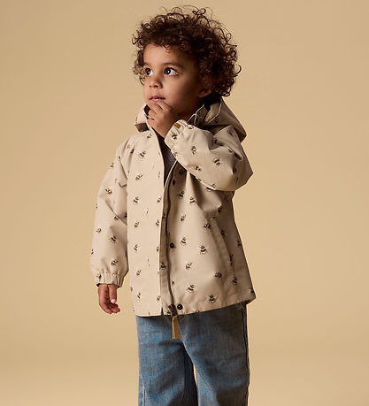 Lil' Atelier Lightweight Jacket - NmnLamint - Safari/Bee