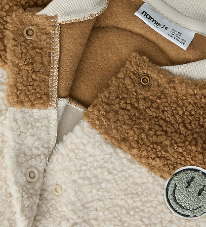 Name It Fleecejacka - NmmBallas - Pimpsten Stone