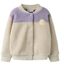 Name It Fleecejacke - NmfBalissea - Pumice Stone