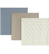 Lil' Atelier Muslin Cloths - 3-Pack - NbnIsley's - Coconut Milk/