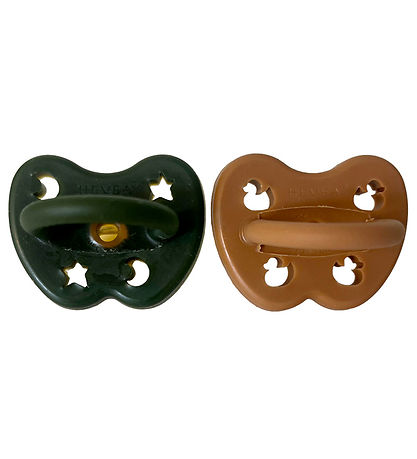 Hevea Pacifiers - 3-36 Mths. - 2-Pack - Forest Shadows