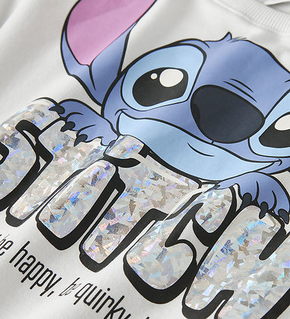 Name It Sweatshirt - NkfBecause - Stitch - White