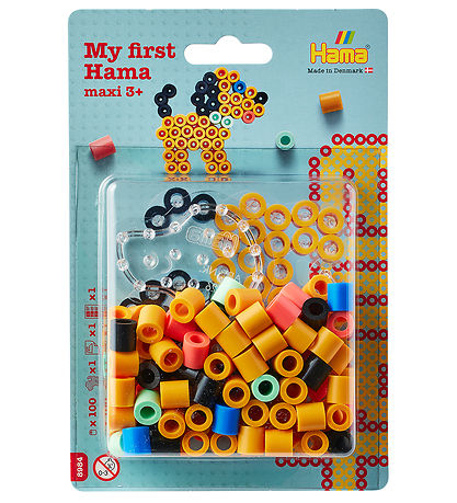 Hama Maxi Beads - 100 pcs + Pegboard Dog