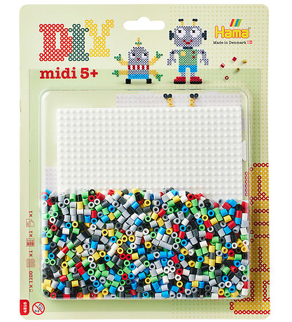Hama Midi Beads - 1100 pcs - Large Square - Robots