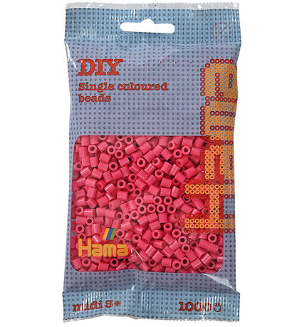 Hama Midi Beads - 1000 pcs - 121 Pink