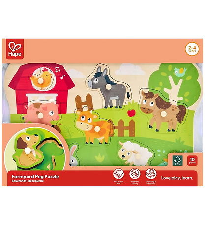 Hape Jigsaw Puzzle - Farm Animals