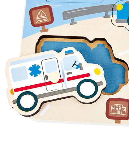 Hape Jigsaw Puzzle - Emergency Vehicles