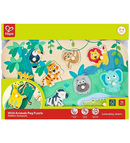 Hape Jigsaw Puzzle - Wild Animals