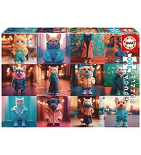 Educa Jigsaw Puzzle - 200 Bricks - Fashion Animals