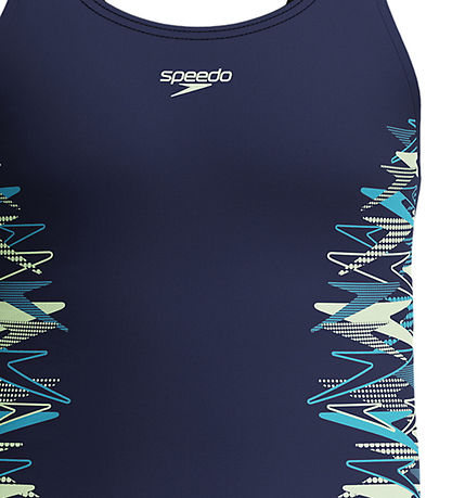 Speedo Badeanzug - Muscleback - Peacoat/Pale Clover