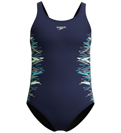 Speedo Badeanzug - Muscleback - Peacoat/Pale Clover