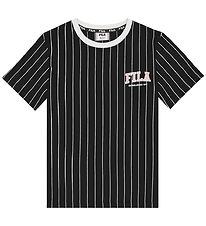 Fila T-shirt - Rifredi - Black/Egret Striped
