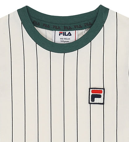 Fila T-Shirt - Lubaco - Aigrette/Black Striped