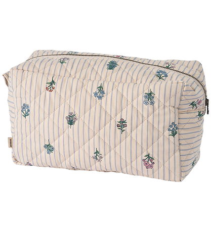 Wheat Large Toiletry Bag - Ziggy - Rose Shadow flowers
