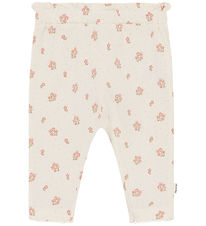 Minymo Trousers - AOP - Vanilla Ice