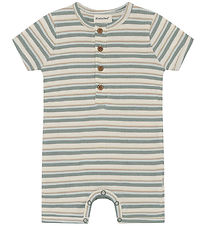 Minymo 여름용 롬퍼 - 갈비뼈 - 연잎