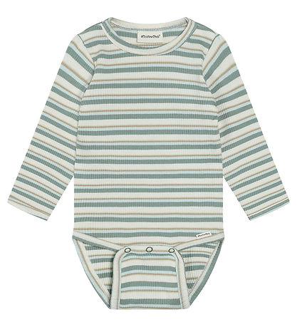 Minymo Bodysuit l/s - Rib - Lily Pad