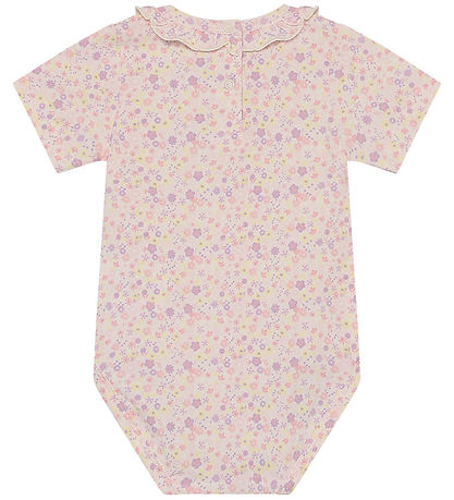 Minymo Bodysuit s/s - AOP - Vanilla Ice