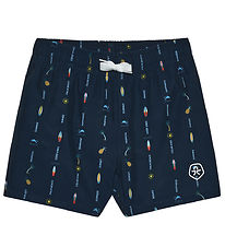 Color Kids Swim Shorts - AOP - Dress Blues