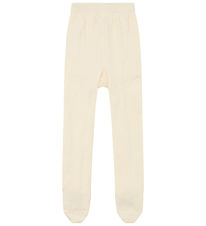 Hust and Claire Strømpebukser - HcFoxie - Ull - Ivory