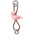 Kay Bojesen Keychain - Bird/Silver - Natural leather/Rose