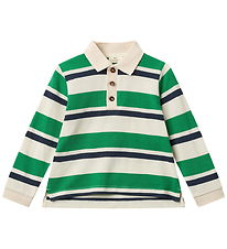 Copenhagen Colors Poloshirt - Stijlvol Green m. Strepen
