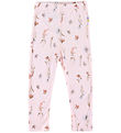 Joha Leggings - Bambus - Rosa m. Blumen
