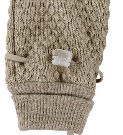 Joha Mittens - Knitted - Dark Beige