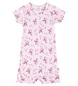 Joha Zomer Romper - Bamboe - Roze m. Eenhoorns