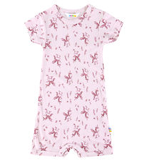 Joha Summer Romper - Bamboo - Pink w. Unicorns