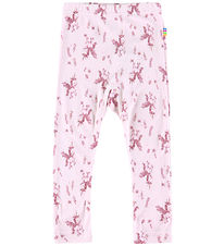 Joha Leggings - Bamboo - Pink w. Unicorns