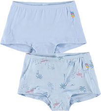 Joha Hipsters - Bamboo - 2-Pack - Light Blue w. Flamingos