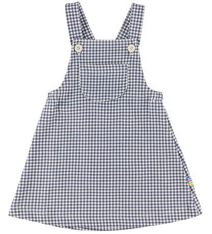 Joha Dress - Pinafore - Dark Blue w. Checs