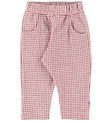 Joha Trousers - Dark Pink w. Checs