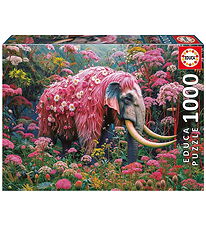 Educa Jigsaw Puzzle - 1000 Bricks - Floral Elephant