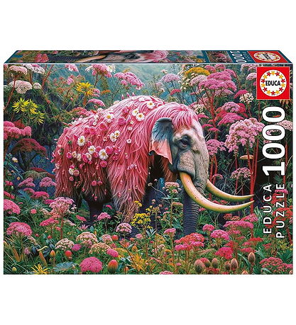 Educa Jigsaw Puzzle - 1000 Bricks - Floral Elephant
