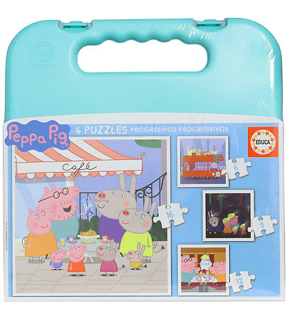 Educa Jigsaw Puzzle - 4 Jigsaw Puzzle w. 12,16,20 & 25 Bricks - 