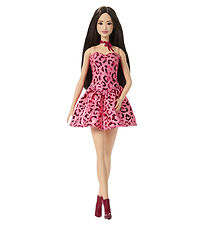 Barbie Docka - Fashionista - Rosa Leopard Brunett
