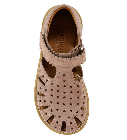 Angulus Sandals - Mini Hearts - Rosebud