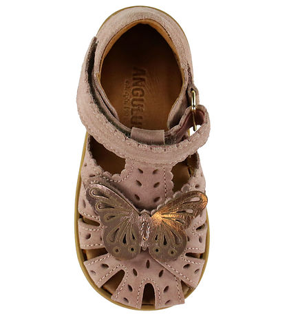 Angulus Sandals - Butterfly - Rose bottom/Rose Gold