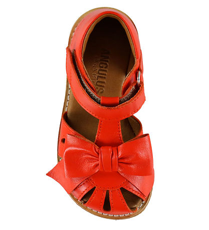 Angulus Sandals w. Bow - Coral